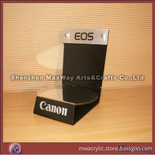 Hot bending black acrylic Phone/camera/MP3 display Holder/stand with logo